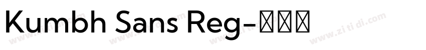 Kumbh Sans Reg字体转换